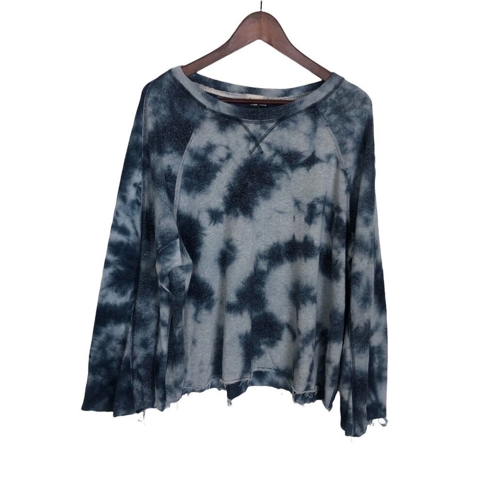 Altar'd State Blue Tie Dye Sweatshirt Women's Medium